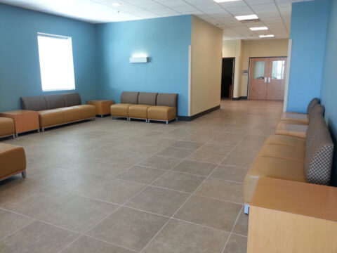 Upgraded commercial flooring renovation project completed by GFC