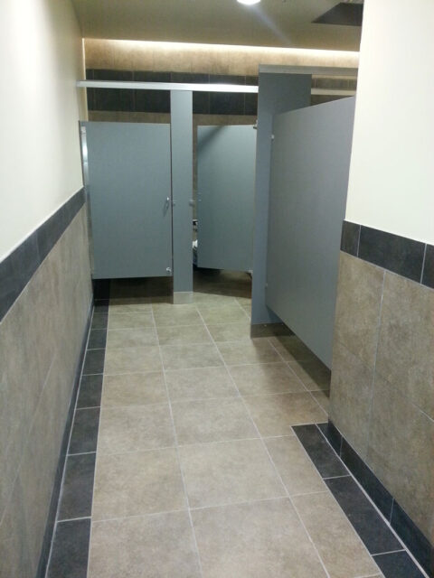 Upgraded commercial flooring renovation project completed by GFC