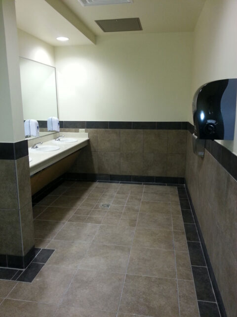 Upgraded commercial flooring renovation project completed by GFC