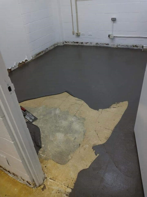 Somerset ISD vinyl flooring renovation before work by GFC