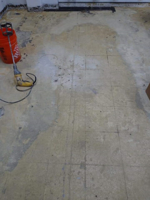 Somerset ISD vinyl flooring renovation before work by GFC