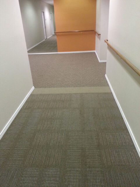 Upgraded commercial flooring renovation project completed by GFC
