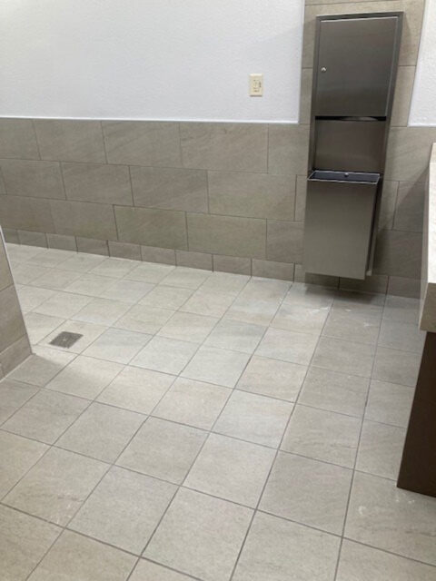 Commercial flooring renovation project completed by GFC