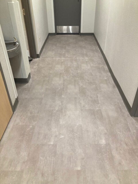 Commercial flooring renovation project completed by GFC