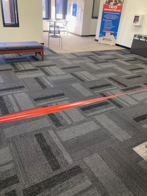 Commercial flooring renovation project completed by GFC