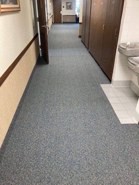 Commercial flooring renovation project completed by GFC